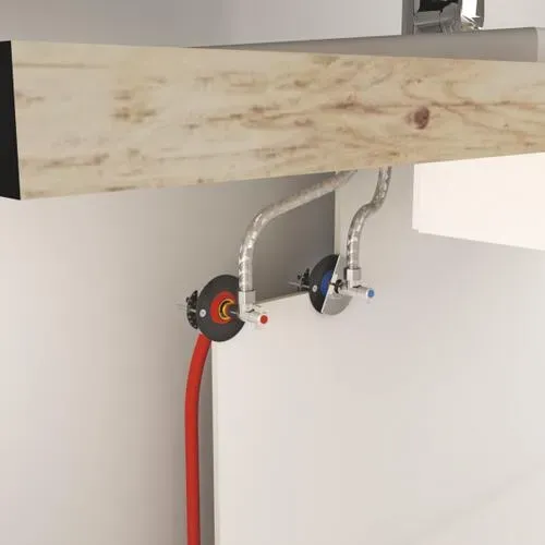 Sortie d'eau Fixoplac en cloison