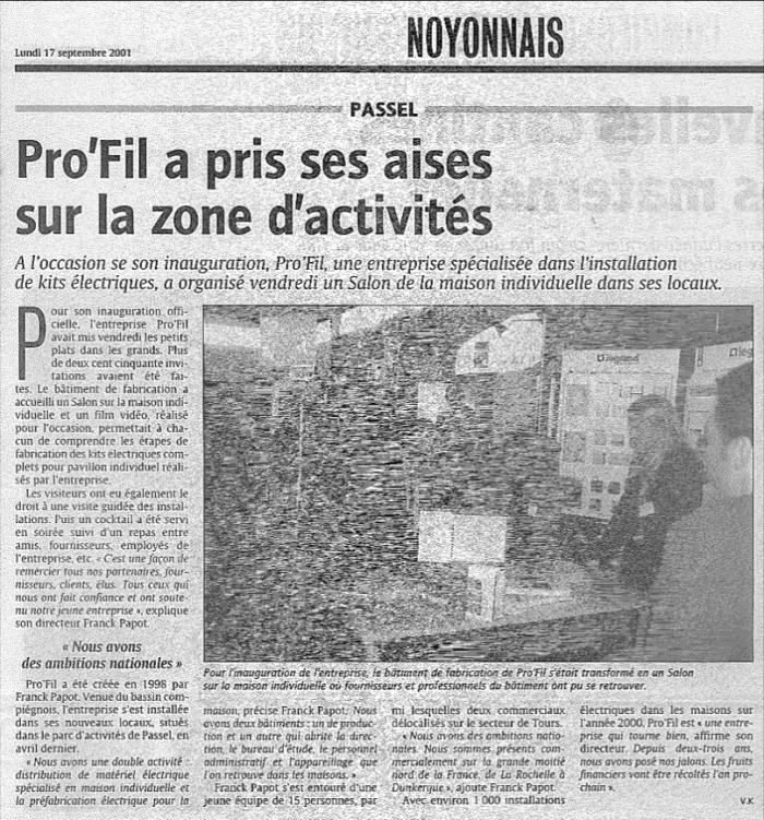 Les débuts de Pro'fil