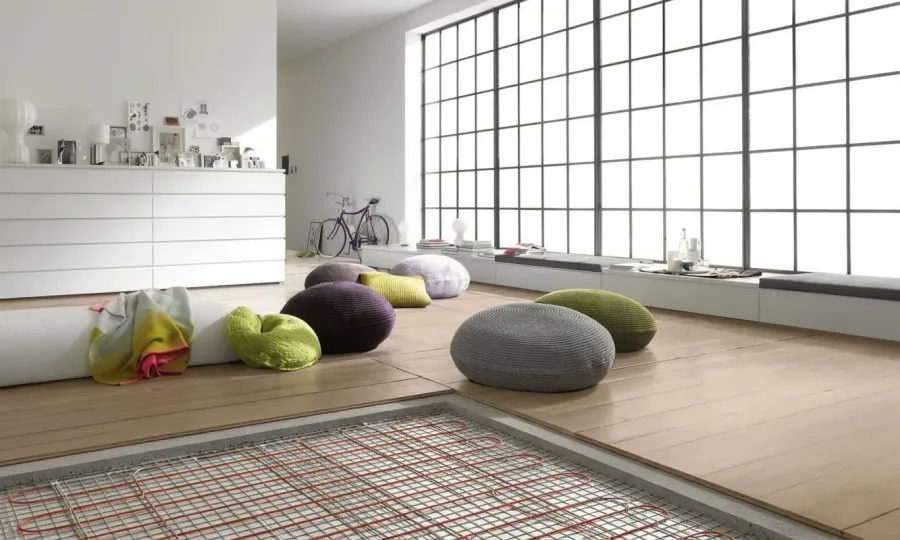 Pose d'un plancher chauffant électrique